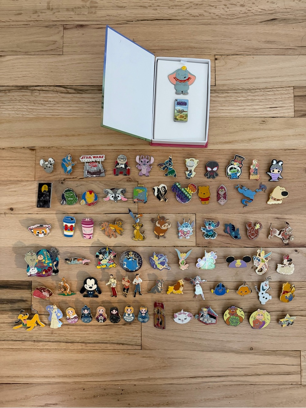 Disney Parks Pin Collection Lot 70+ Pins AUTHENTIC